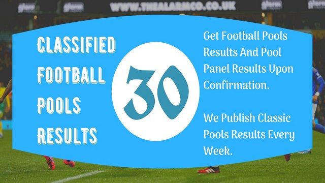 Week 30 Pool Result 2021