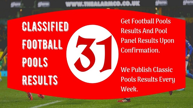 Week 31 Pool Result 2021