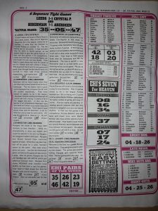 Week 31 Pools Telegraph 2021 Page 2