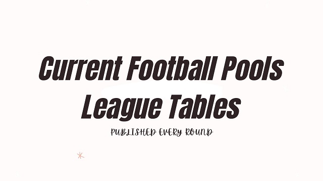 Week 31 League Tables 2021