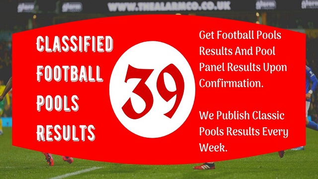 week 39 pool result 2021