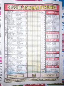 week 43 special dvance fixtures 2021
