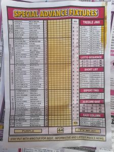 week 44 special advance fixtures 2021