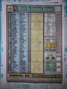 week 45 right on fixtures 2021 front page