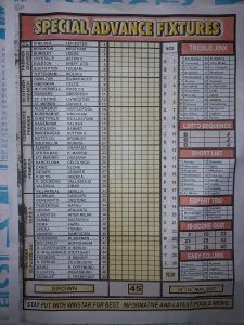 week 45 special advance fixtures 2021