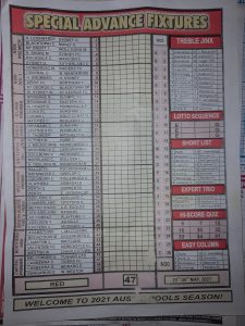 week 47 special advance fixtures 2021