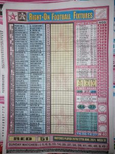 week 51 right on fixtures 2021 front page