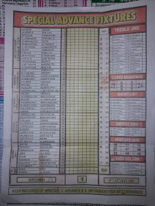 week 1 special advance fixtures 2021