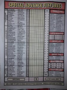 week 5 special advance fixtures 2021