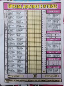 week 8 special advance fixtures 2021