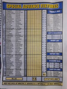 week 14 special advance fixtures 2021