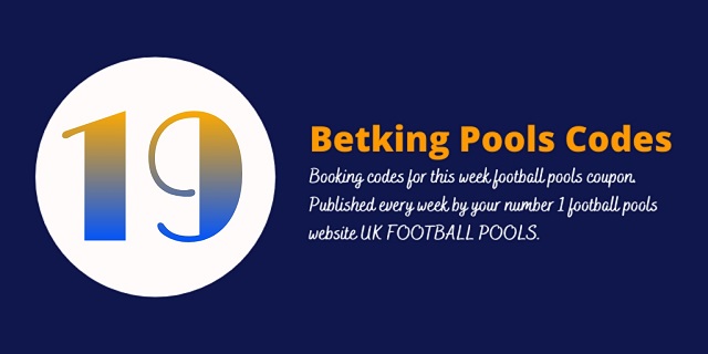week 19 betking code 2021