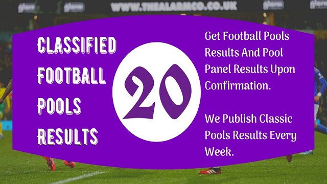 week 20 pool result 2021