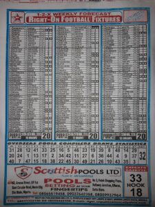 week 20 right on fixtures 2021 back page