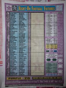 week 20 right on fixtures 2021 front page