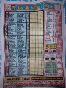 week 23 right on fixtures 2021 front page