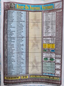 week 25 right on fixtures 2021 front page