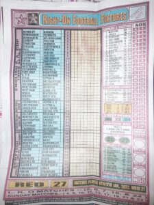 week 27 right on fixtures 2022 front page
