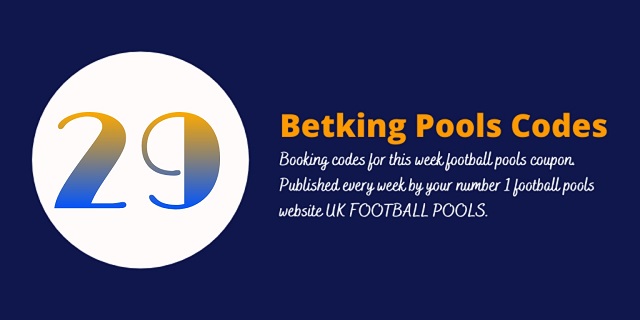 week 29 betking code 2022