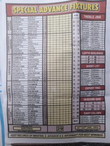 week 29 special advance fixtures 2022