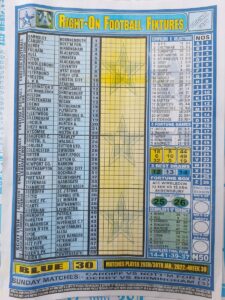 week 30 right on fixtures 2022 front page