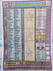 week 32 right on fixtures 2022 front page