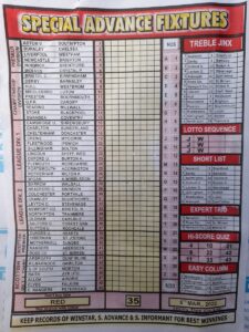 week 35 special advance fixtures 2022