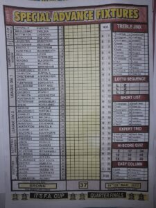 week 37 special advance fixtures 2022