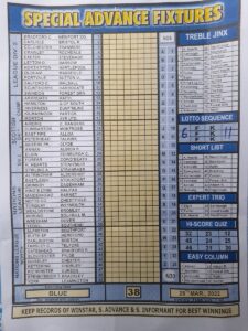 week 38 special advance fixtures 2022