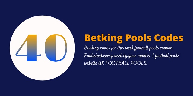 week 40 betking code 2022