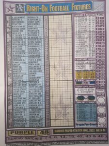 week 48 right on fixtures 2022 front page