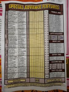 week 49 special advance fixtures 2022