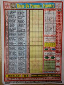 week 51 right on fixtures 2022 front page