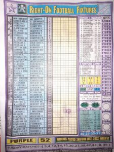 week 52 right on fixtures 2022 front page