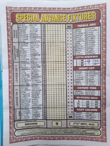 week 9 special advance fixtures 2022