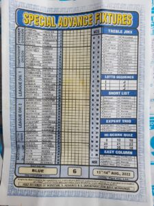 week 6 special advance fixtures 2022