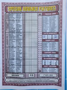 week 13 special advance fixtures 2022