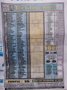 week 16 right on fixtures 2022 front page