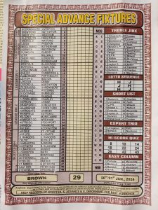 week 29 special advance fixtures 2024