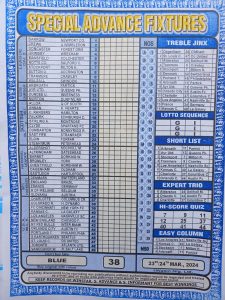 week 34 special advance fixtures 2024