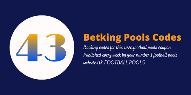week 43 betking code 2024